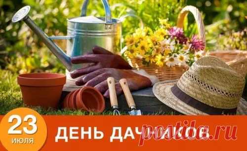С Днем дачника! Пусть на вашей даче всегда будет зелень, уют и тепло, а каждый трудный день заканчивается результатами, которые радуют.