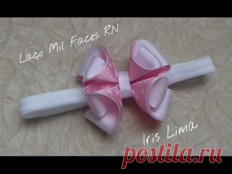 Como fazer laço mil faces RN DIY ,PAP ,TURORIAL By Iris Lima