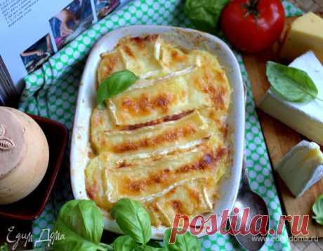 Картофельный гратен под сырной корочкой рецепт 👌 с фото пошаговый