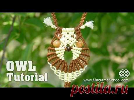 Multicolored Macramé Owl - Necklace Tutorial