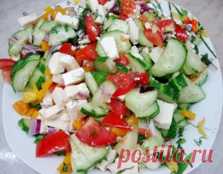 Салат с адыгейским сыром