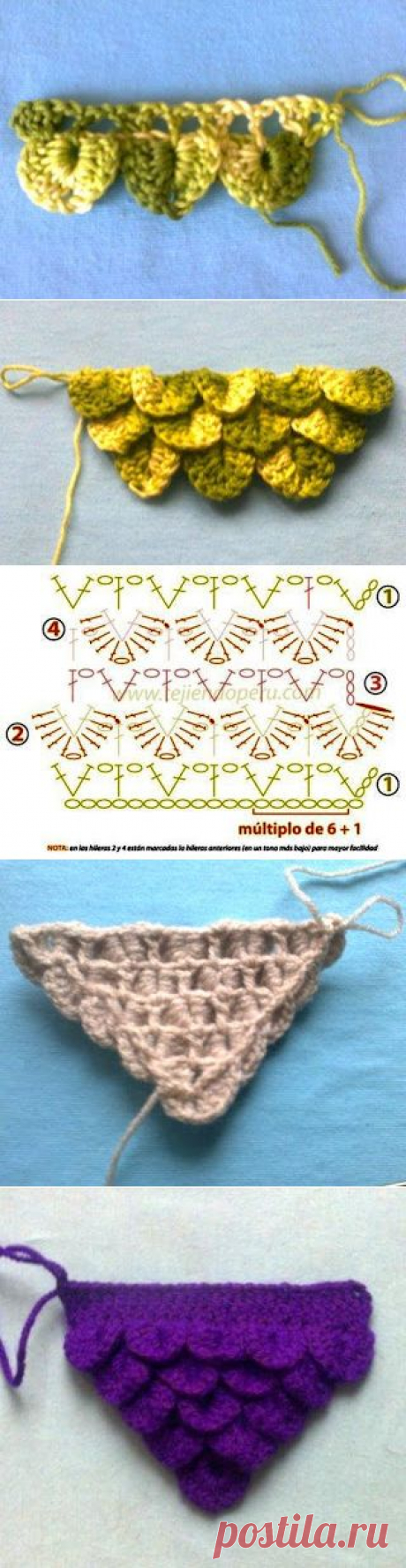Irish crochet &amp;: Комнатные тапочки &quot;Чешуя&quot;