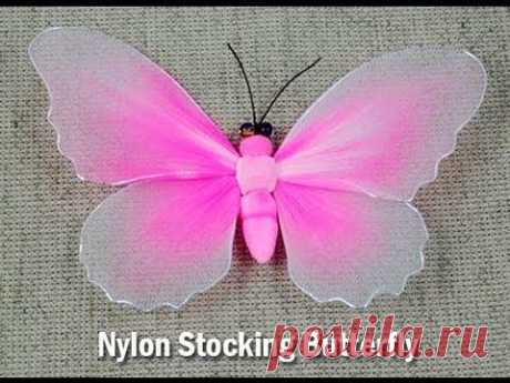 Handmade DIY Nylon Stocking Butterfly Showcase - From New Sheer Creations