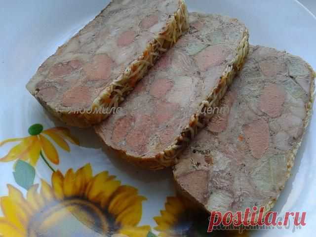 Куриный рулет с печенью и яблоками - проще не бывает!
