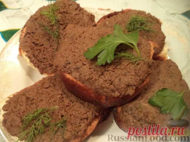Рецепт: Паштет из говяжьей печени (способ 2) на RussianFood.com