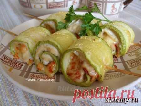Суперские рулетики из кабачков с куриным мясом &raquo; Любимые рецепты