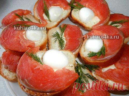 Хозяюшка. Кушать подано! - Бутерброды с горбушей