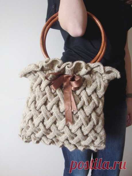 (434) Christmas gift - Cute chic one of a kind handmade braid bag