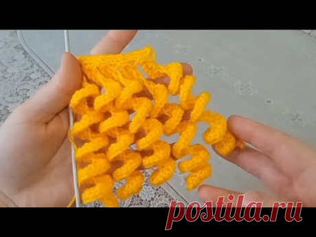 Спиралька - завиток спицами