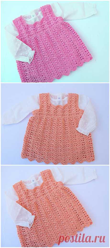 Crochet Lovely Dress For Baby - Crochet Ideas