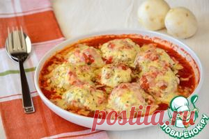 Шампиньоны, фаршированные фетой - кулинарный рецепт
