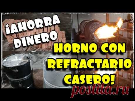 Como hacer un horno para fundir metales con aceite quemado de manera eficiente y barato