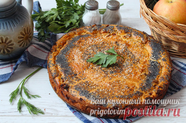 Минутный пирог из капусты, просто тает во рту: рецепт с фото пошагово
