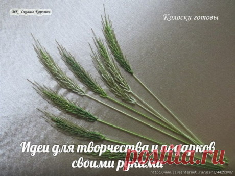 Вышиваем колоски