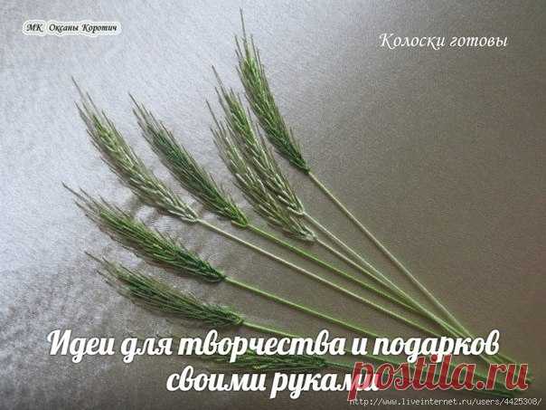 Вышиваем колоски