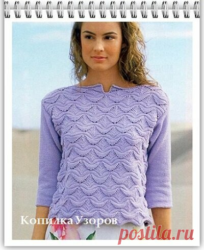 Копилка Узоров / Красивый рельефный узор спицами