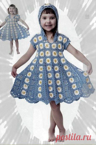 Baby dress with her hands Scheme knitted crochet baby dresses | Лаборатория домашнего хозяйства