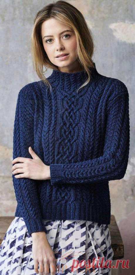 ЖЕНСКИЙ СВИТЕР «MULLION COVE» СПИЦАМИ. ОЧЕНЬ ПОДРОБНОЕ ОПИСАНИЕ, СХЕМА, ВЫКРОЙКА