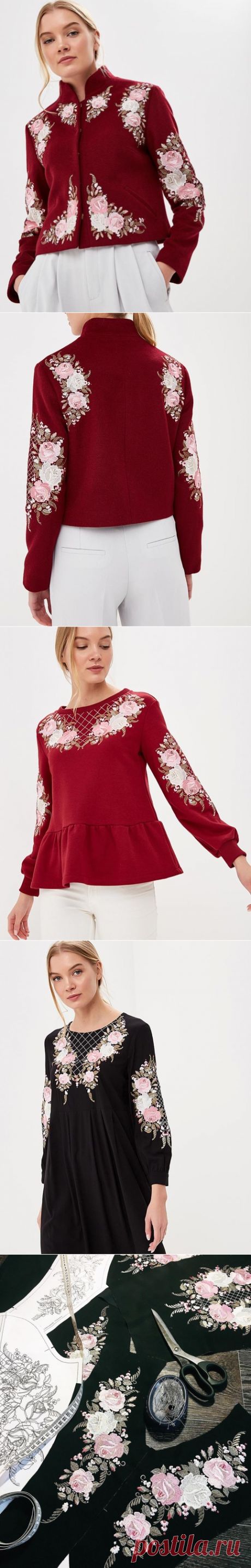 Всегда вышивайте розы-беспроигрышный вариант.. | Машинная вышивка,дизайны