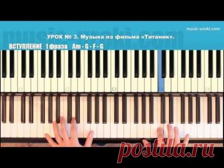 Титаник (Titanic piano, My Heart Will Go On) EASY piano tutorial + piano cover - YouTube