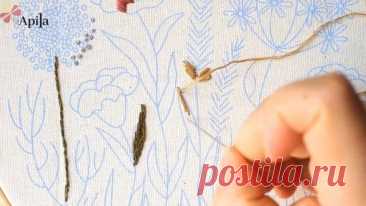 Embroidery Kit 368  Набор для вышивания WB 206676484 Это видео инструкция как вышивать гладью. Вышивка для начинающих мастериц.  Купить набор для вышивания можно на сайте Wildberries арт. 206676484 #embroidery    #embroideryflower Easy embroidery flowers   0:00 - Стебельчатый шов 0:59 - шов Французские узелки 1:29 - Шов Рыбья косточка 2:09 - Шов Ленивая ромашка 2:42 - Шов Гладьевой