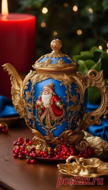 Christmas teapot