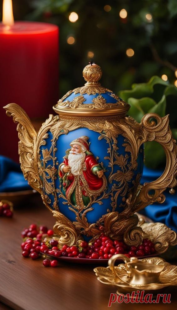 Christmas teapot