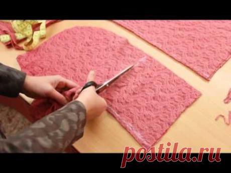 Шьем кружевную блузку - YouTube