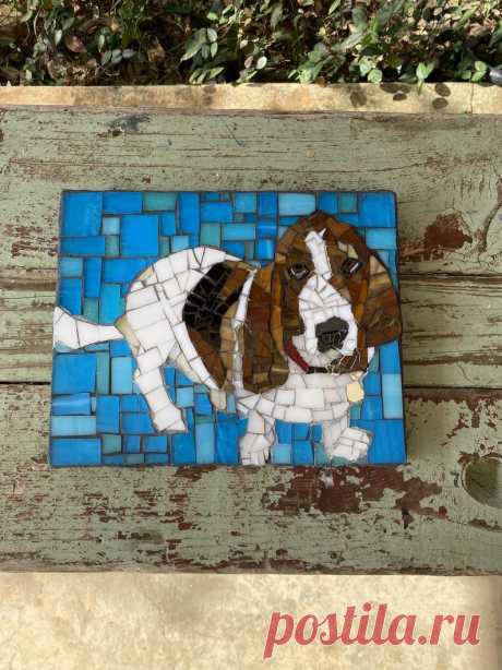 8x10 Mosaic Pet Portrait | Etsy