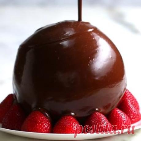 Направете десертното време модерно chocolate Магическа шоколадова топка