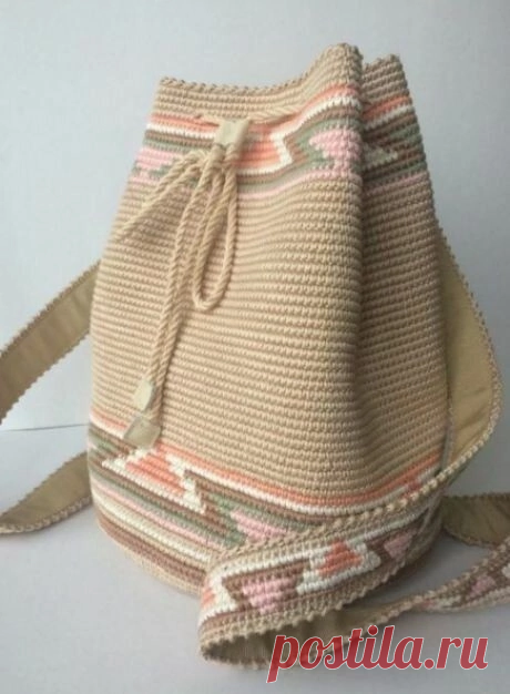 Рюкзаки, мочилы, сумки - как примеры для ваших дальнейших воплощений!
Пробуйте! Я свою уже когда-то связала))