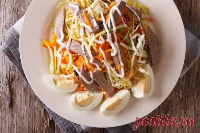 Салат из свиного сердца с соленым огурцом и яйцом, рецепт с фото — Вкусо.ру