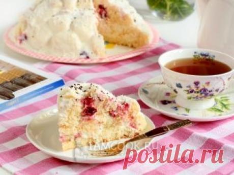 Торт «Вишня в снегу» — рецепт с фото Один из вариантов торта