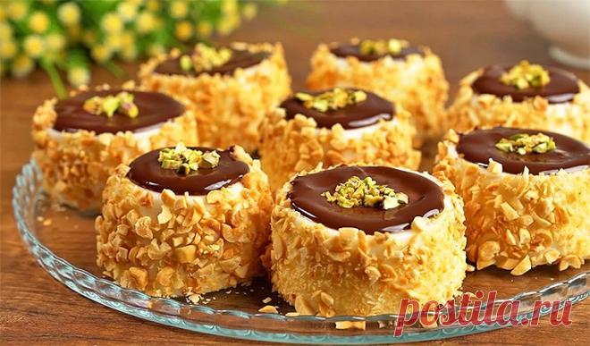 Молочный десерт с орешками без желатина