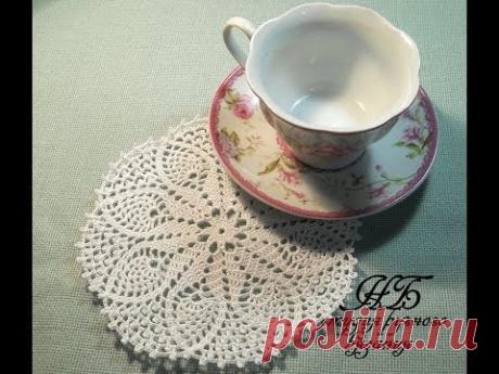 МК Ажурная салфетка #2. Миниатюра.