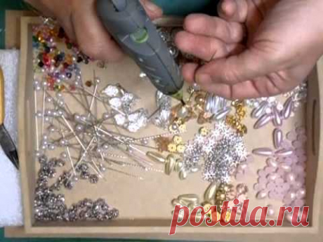 Shabby Chic Stickpins Tutorial - jennings644 - YouTube