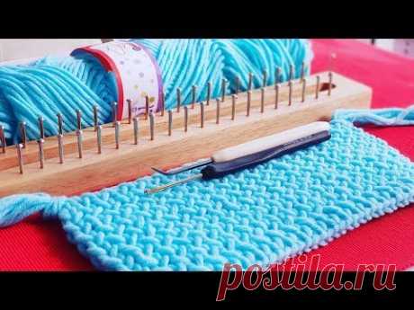 Knitting Board for Beginner Pattern 001 (Perola) : for Scarf, Hat, Afghan (CHIC Studio)