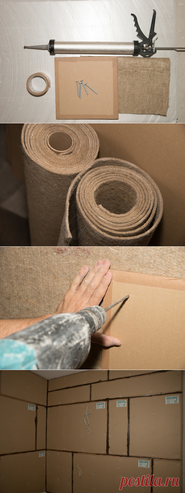DIY: Как сделать шумоизоляцию стен по бескаркасной технологии