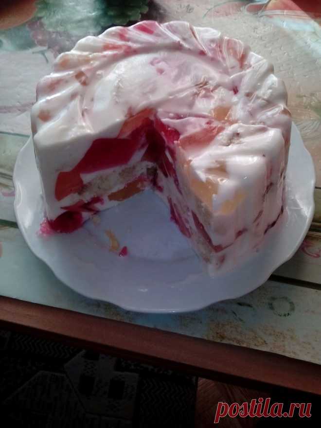 Желейный тортик с фруктами и ягодами - Простые рецепты Овкусе.ру