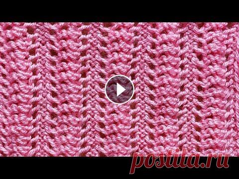 "Ажурные дорожки". Легко, быстро и красиво вяжем летний топ, маечку, тунику. Красивый ажурный узор спицами для женских и детских летних изделий....