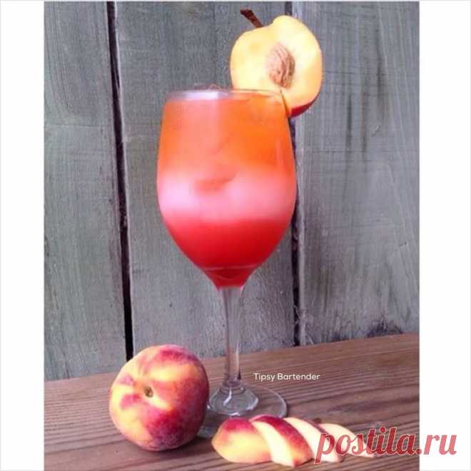Peach Party Cocktail - TipsyBartender.com
