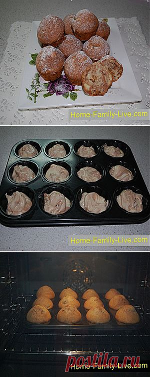 Кулинарные рецепты Мраморные кексы &raquo; Кулинарные рецепты