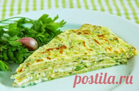 Лучшие кулинарные рецепты: Закусочный торт из кабачков