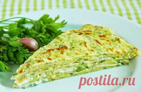 Лучшие кулинарные рецепты: Закусочный торт из кабачков