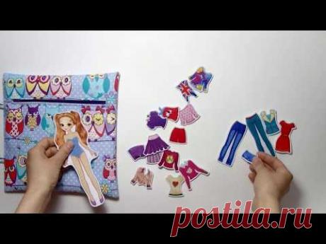 СТРАНИЧКА-КОСМЕТИЧКА с дополнительной куколкой и нарядами для Алии #9лет (#республикаМордовия )#doll