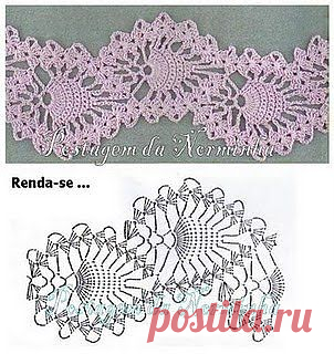 узоры крючок много.