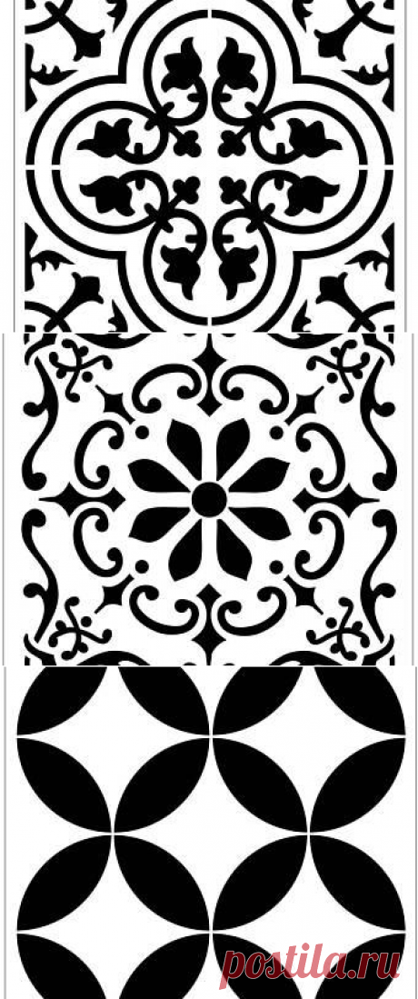 TILE28 Reusable Laser-Cut Floor Step or Wall Tile Stencil | Etsy