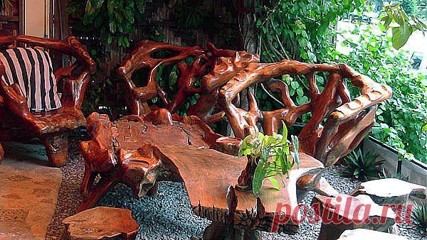 Садовая мебель из дерева своими руками | Дачный дизайн