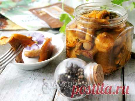 Хрустящие маринованные лисички на зиму
