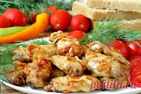 Куриные крылышки в чесночно-луковом маринаде - это обалденно-вкусно